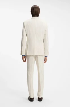 Gestreifter Slim-Fit Zweiteiler
