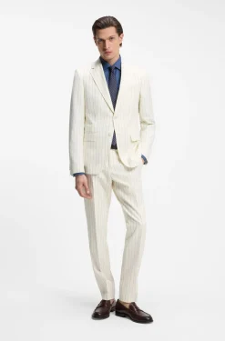 Gestreifter Slim-Fit Zweiteiler