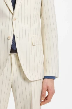 Gestreifter Slim-Fit Zweiteiler