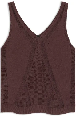 Gestricktes Top mit verschiedenen Strukturen