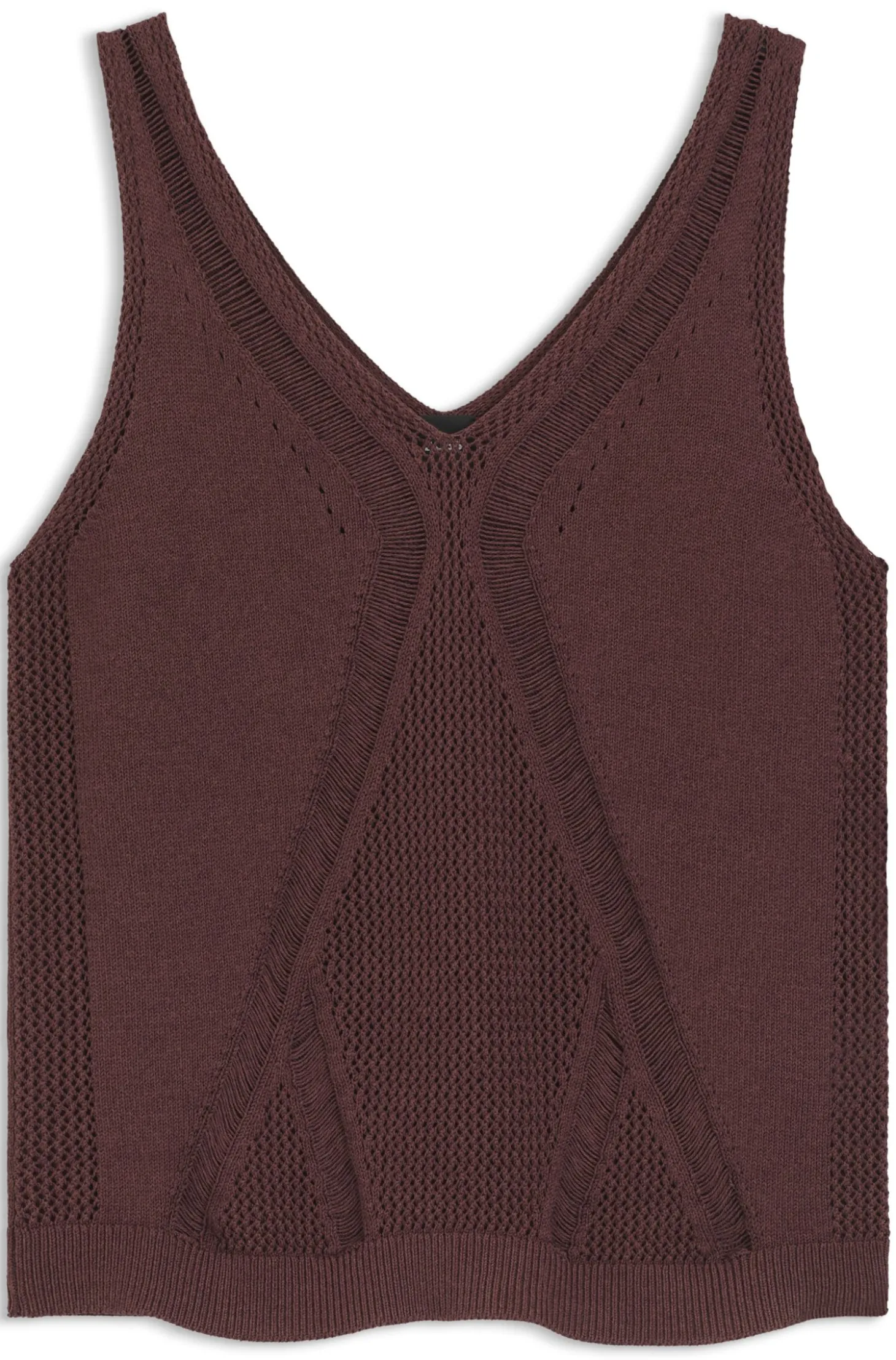 Gestricktes Top mit verschiedenen Strukturen