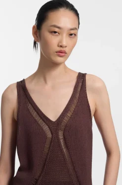 Gestricktes Top mit verschiedenen Strukturen