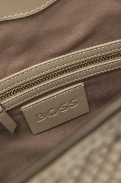 Gewebte Umhängetasche mit Double-B-Monogramm