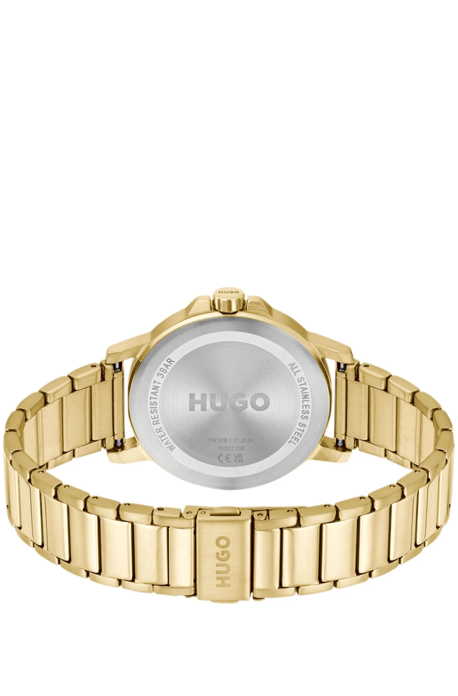 Goldfarbene Uhr mit tonalem Zifferblatt und Armband