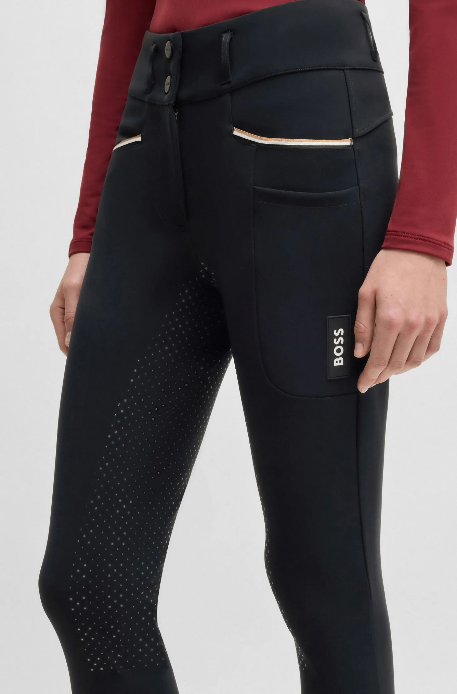 Griffige Slim-Fit Reithose