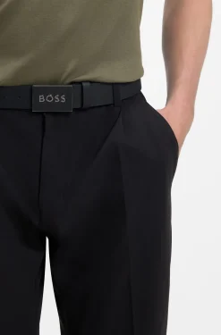 Gürtel aus italienischem Leder mit Logo-Koppelschließe