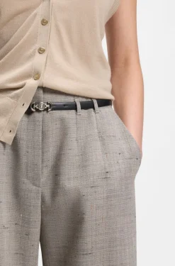 Gürtel aus italienischem Leder mit Double-B-Monogramm-Schließe