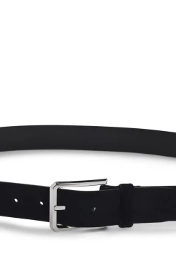 Gürtel aus Veloursleder mit Schließe in Silber-Optik