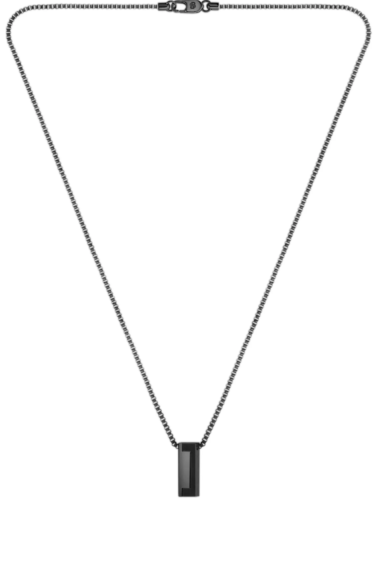 Halskette mit gebürstetem und poliertem Finish