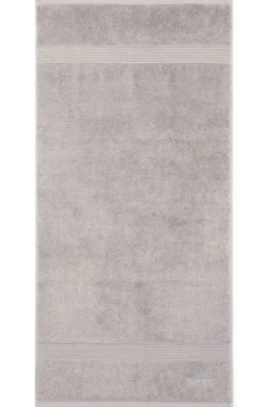 Handtuch aus Baumwolle in Silber mit Logo-Stickerei