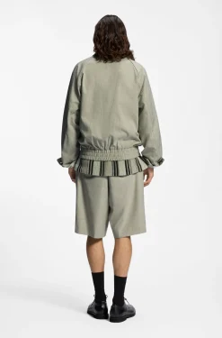 Harrington-Jacke mit Hahnentritt-Muster