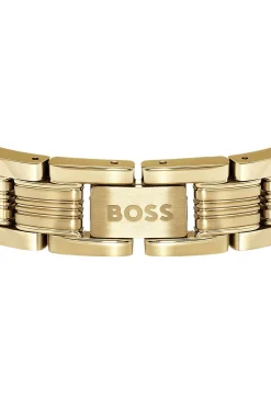 Hellgelbgoldfarbener Armreif mit Multi-Glieder-Design