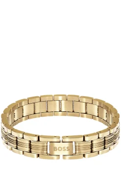 Hellgelbgoldfarbener Armreif mit Multi-Glieder-Design