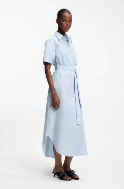 Hemdblusenkleid aus Baumwoll-Popeline
