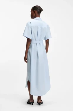 Hemdblusenkleid aus Baumwoll-Popeline