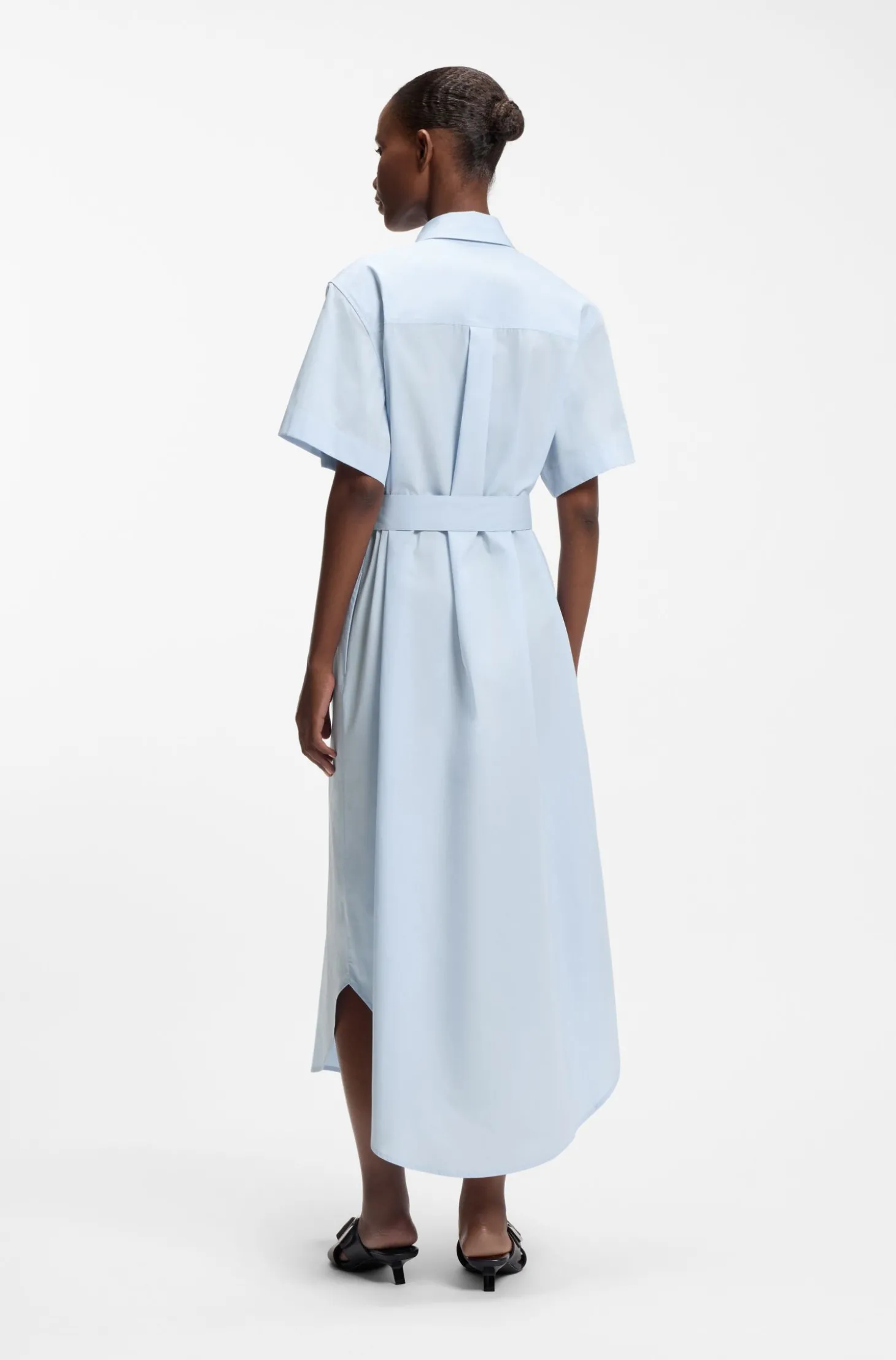 Hemdblusenkleid aus Baumwoll-Popeline