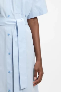 Hemdblusenkleid aus Baumwoll-Popeline