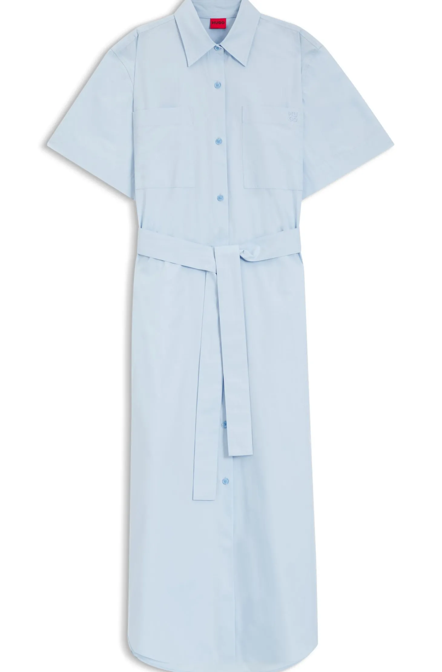 Hemdblusenkleid aus Baumwoll-Popeline