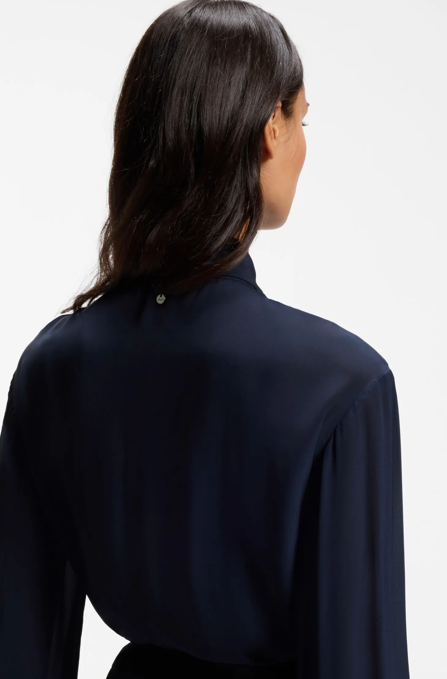 Hemdblusenkleid aus Crêpe de Chine