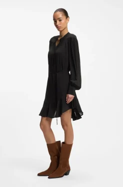 Hemdblusenkleid aus Crêpe de Chine