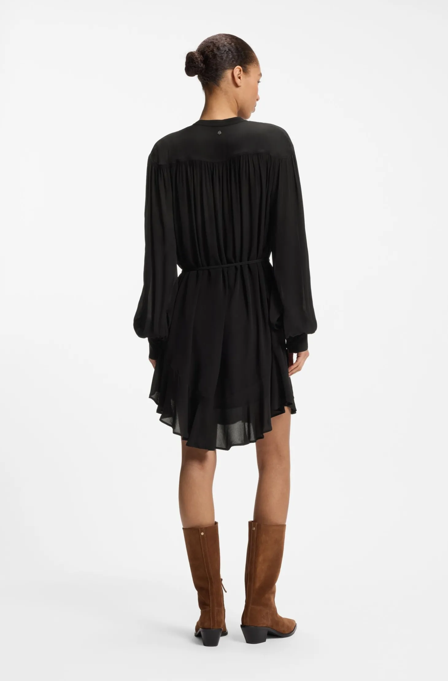 Hemdblusenkleid aus Crêpe de Chine