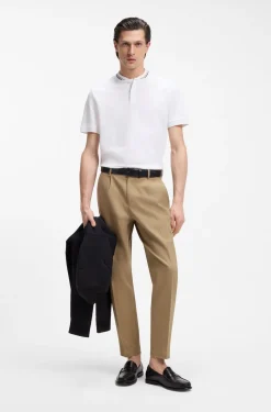 Henley-Poloshirt aus Baumwoll-Piqué