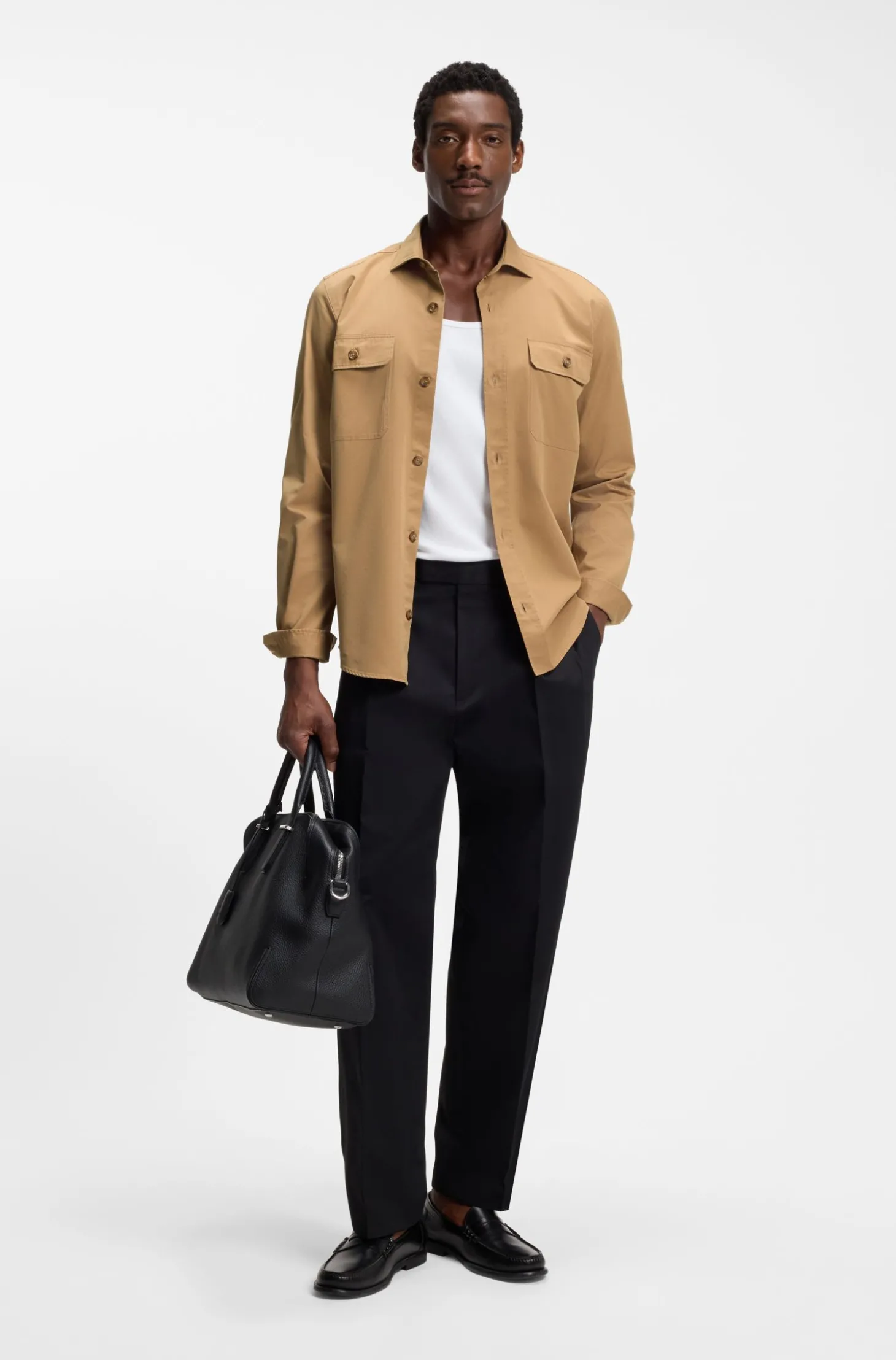 Heritage Casual-Fit Hemd aus kompakter Baumwoll-Popeline