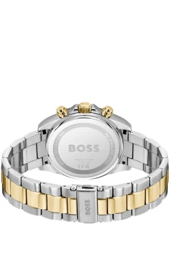 HERO 2.0 Chronograph mit schwarzem Zifferblatt und zweifarbigem Armband
