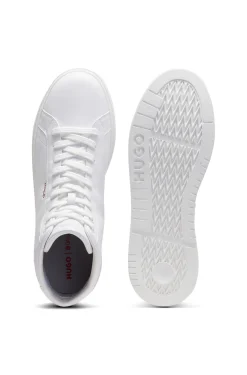 Hightop Sneakers aus Kunstleder