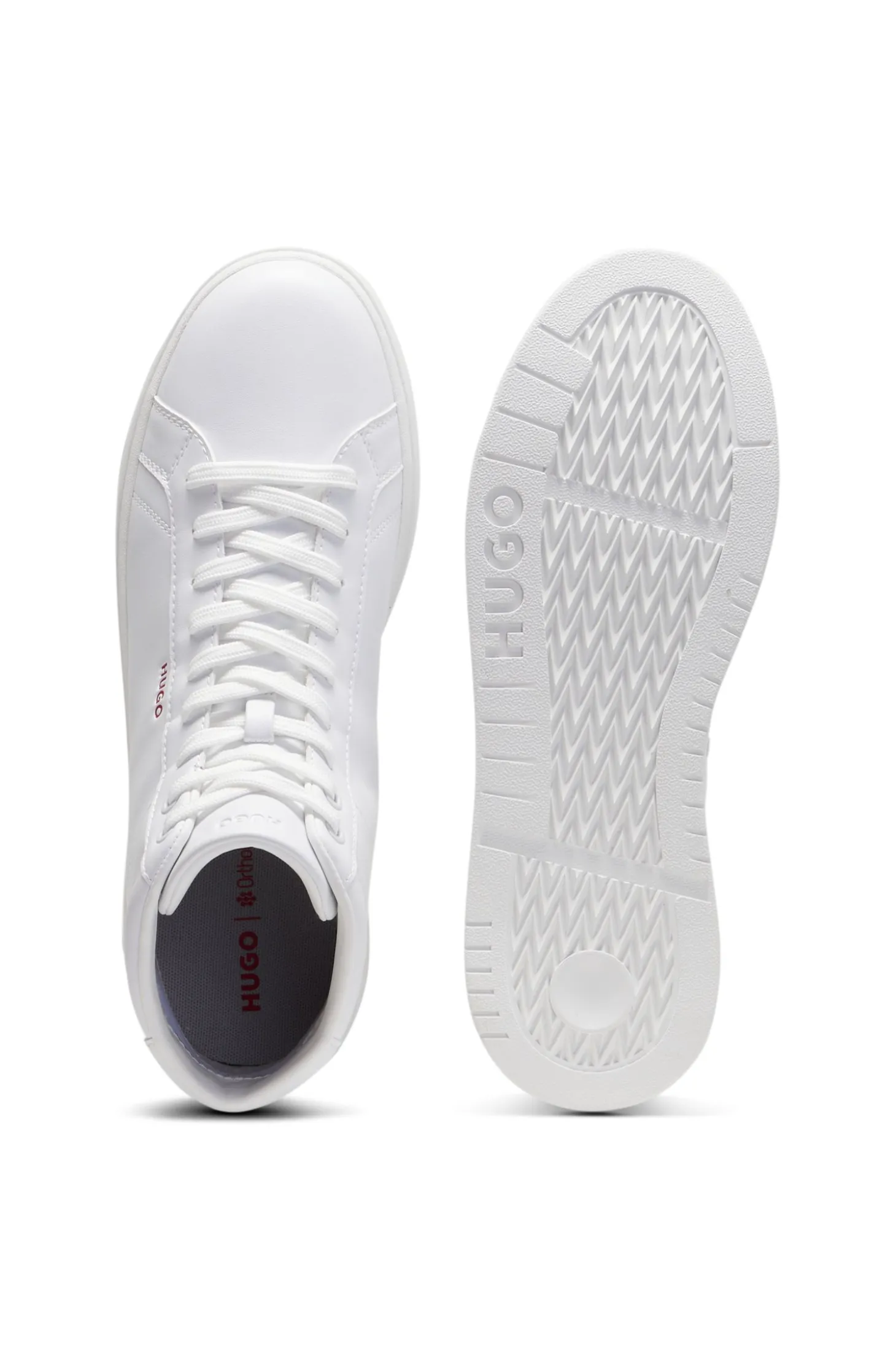 Hightop Sneakers aus Kunstleder