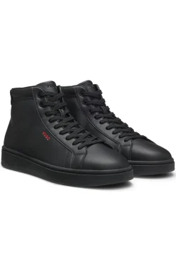Hightop Sneakers aus Kunstleder