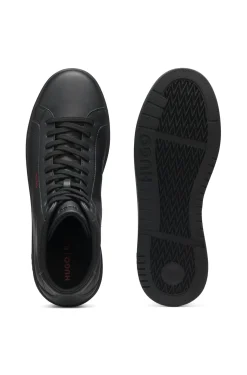 Hightop Sneakers aus Kunstleder