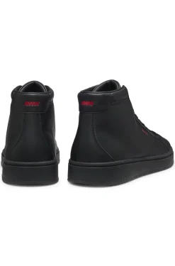 Hightop Sneakers aus Kunstleder