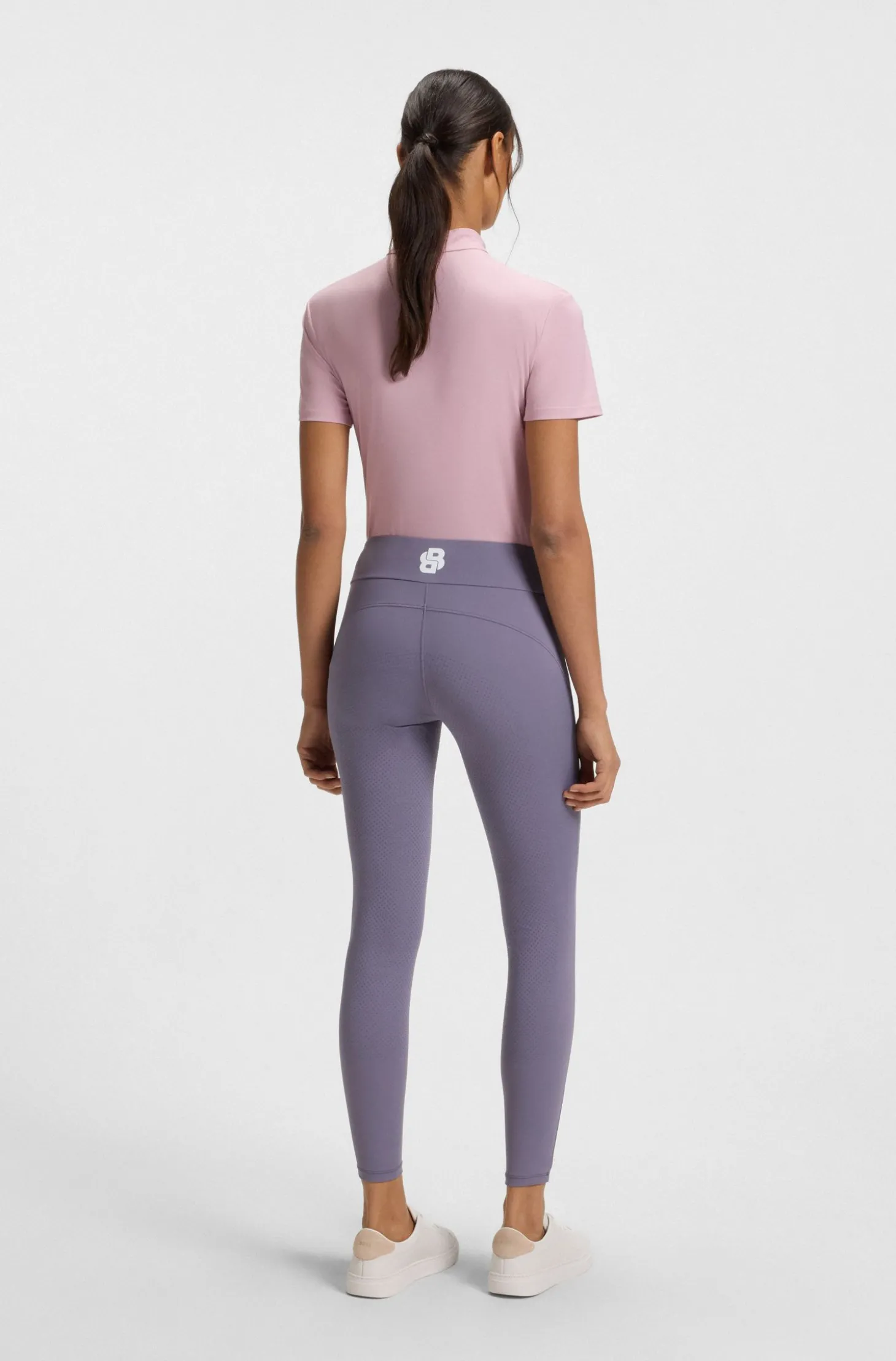 High-Waist Reitsport-Leggings aus Power-Stretch-Gewebe