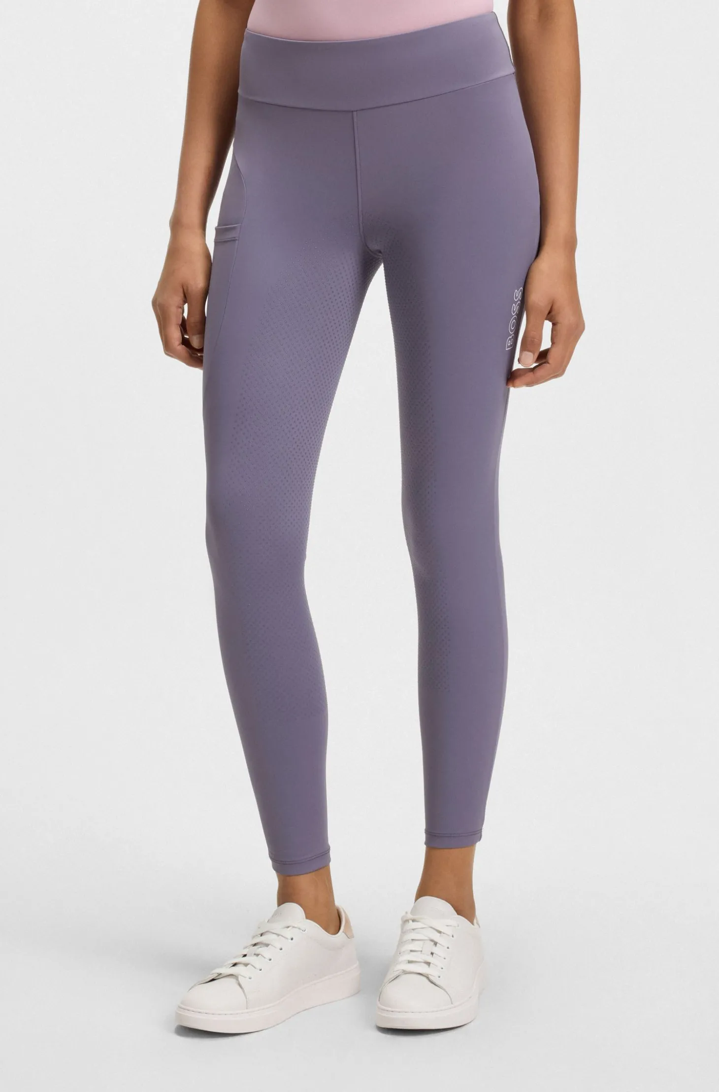 High-Waist Reitsport-Leggings aus Power-Stretch-Gewebe