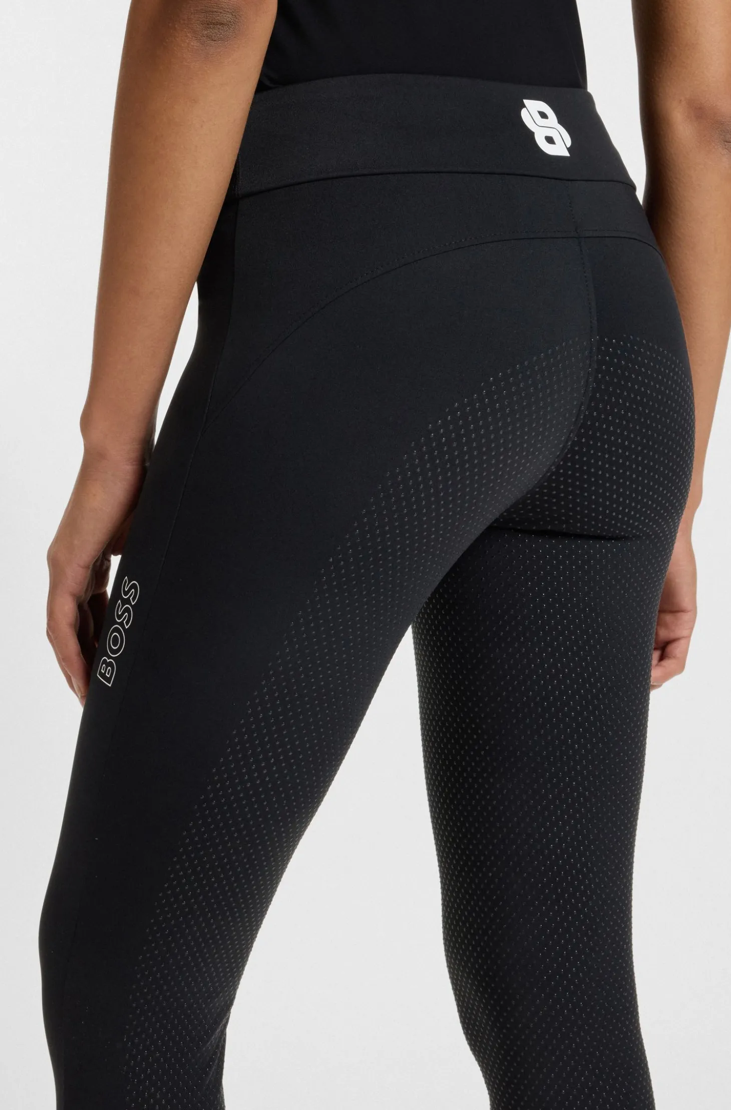 High-Waist Reitsport-Leggings aus Power-Stretch-Gewebe