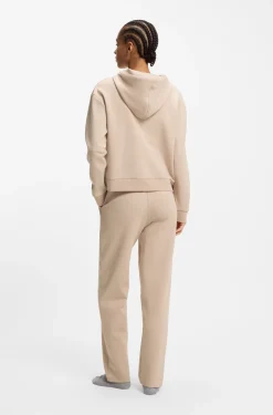 Hoodie aus Baumwoll-Mix mit Reißverschluss und Double-B-Monogramm