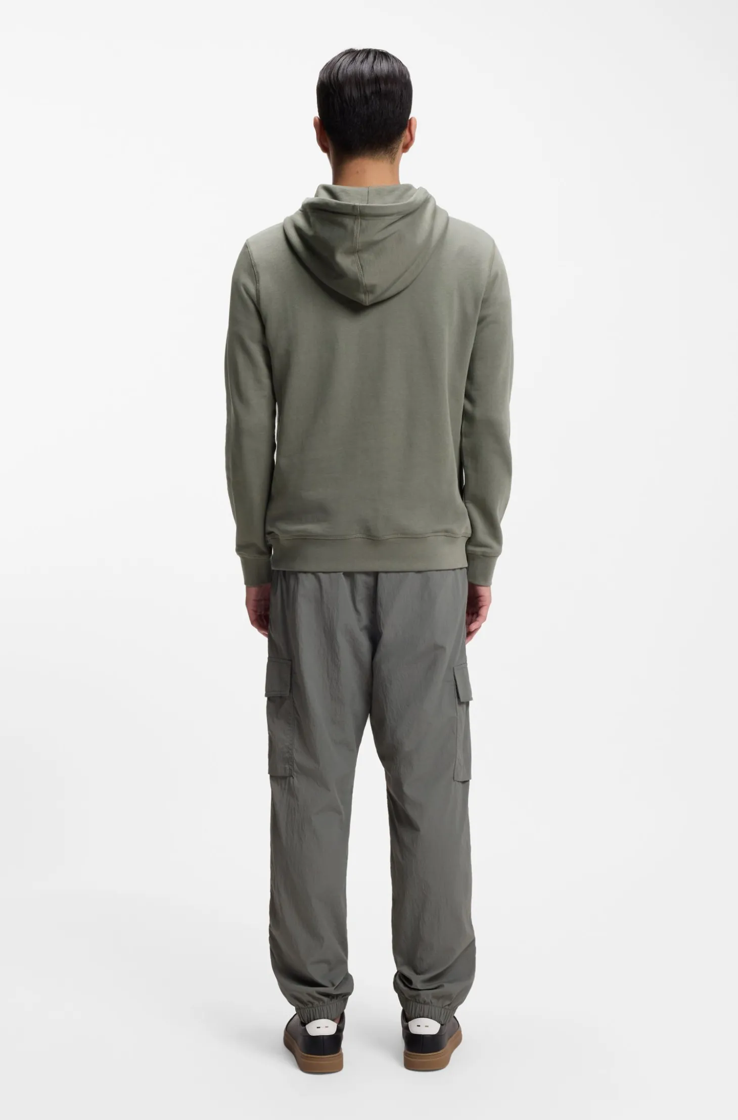 Hoodie aus Baumwoll-Terry mit Logo-Aufnäher