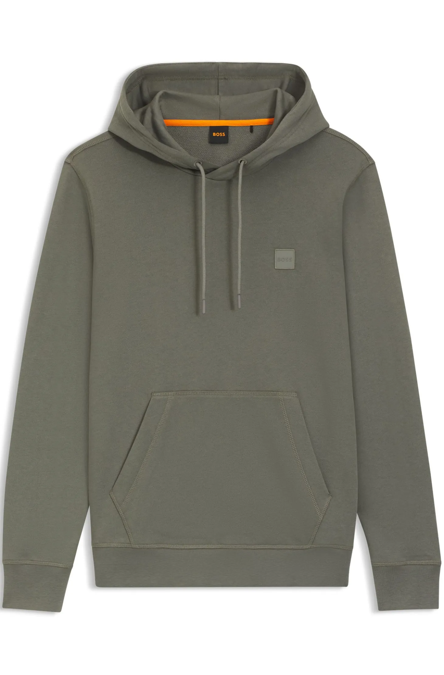 Hoodie aus Baumwoll-Terry mit Logo-Aufnäher