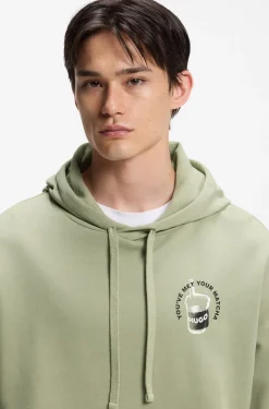 Hoodie aus Baumwoll-Terry mit Logo-Grafik