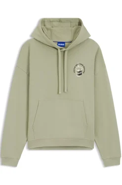 Hoodie aus Baumwoll-Terry mit Logo-Grafik