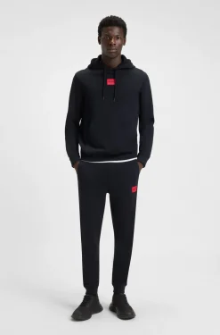 Hoodie aus Baumwoll-Terry mit Logo-Label