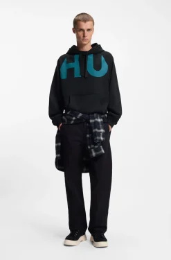 Hoodie aus Baumwoll-Terry mit Logo-Print