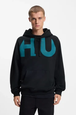 Hoodie aus Baumwoll-Terry mit Logo-Print