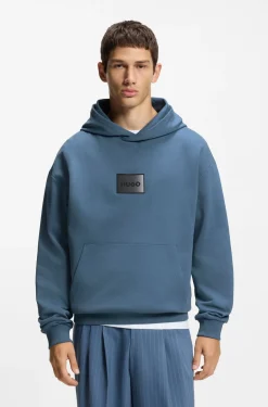 Hoodie aus Baumwoll-Terry mit Gradient-Logo