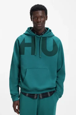 Hoodie aus Baumwoll-Terry mit Logo-Print