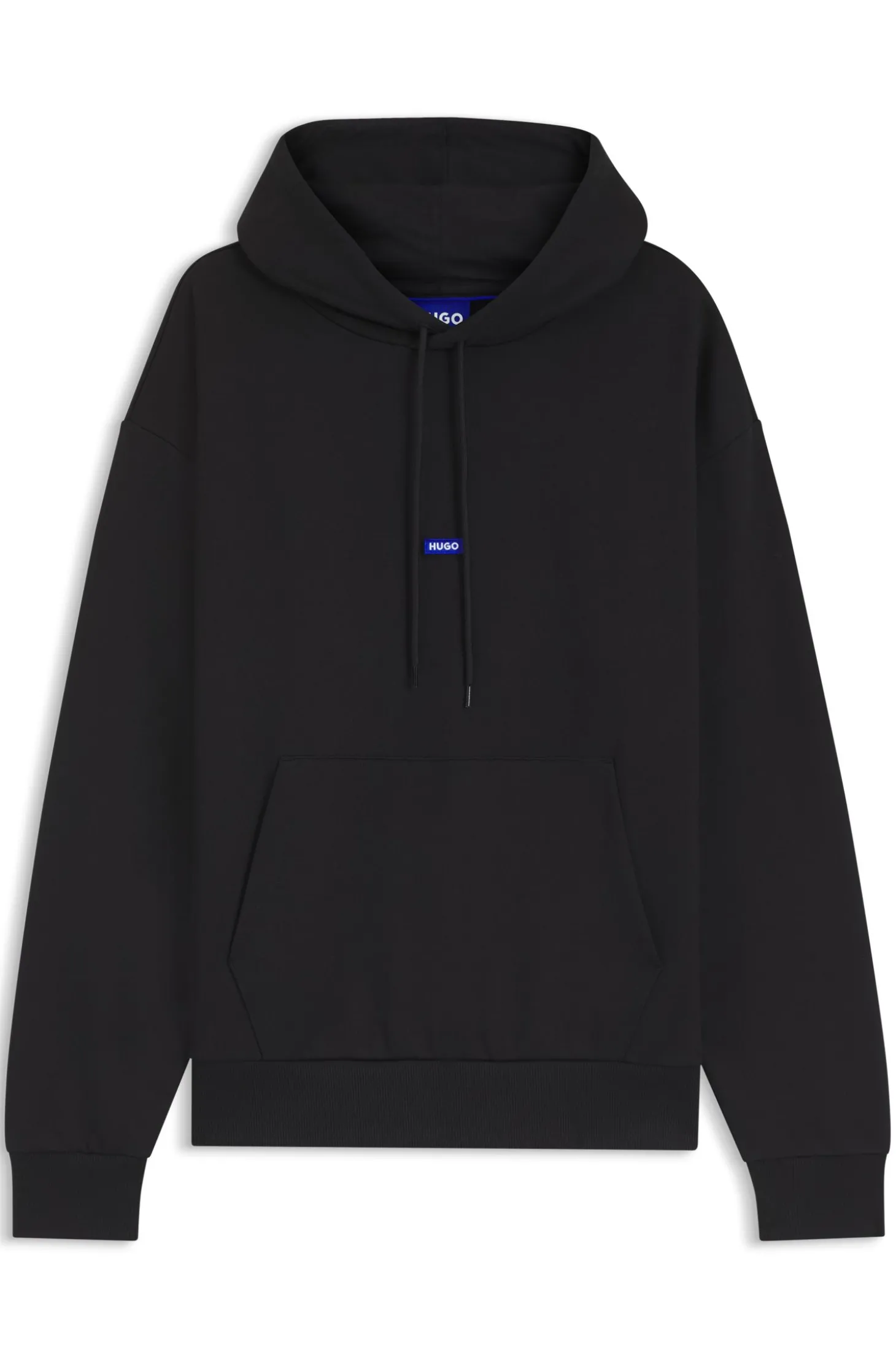 Hoodie aus Baumwoll-Terry mit Logo-Badge
