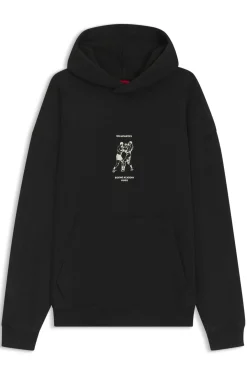 Hoodie aus Baumwoll-Terry mit Box-Artwork