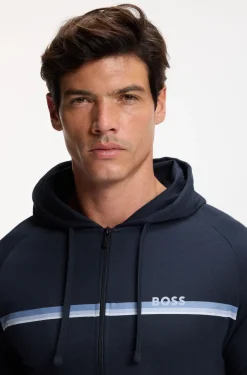Hoodie aus Baumwoll-Terry mit Reißverschluss
