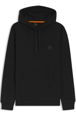 Hoodie aus Baumwoll-Terry mit Logo-Aufnäher